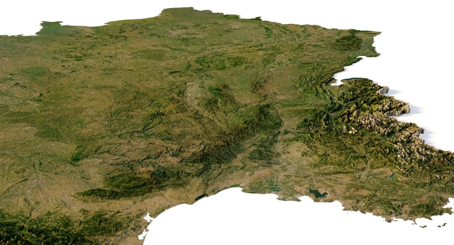 France D Model Of The Terrain D Models And D Maps Of France Relief