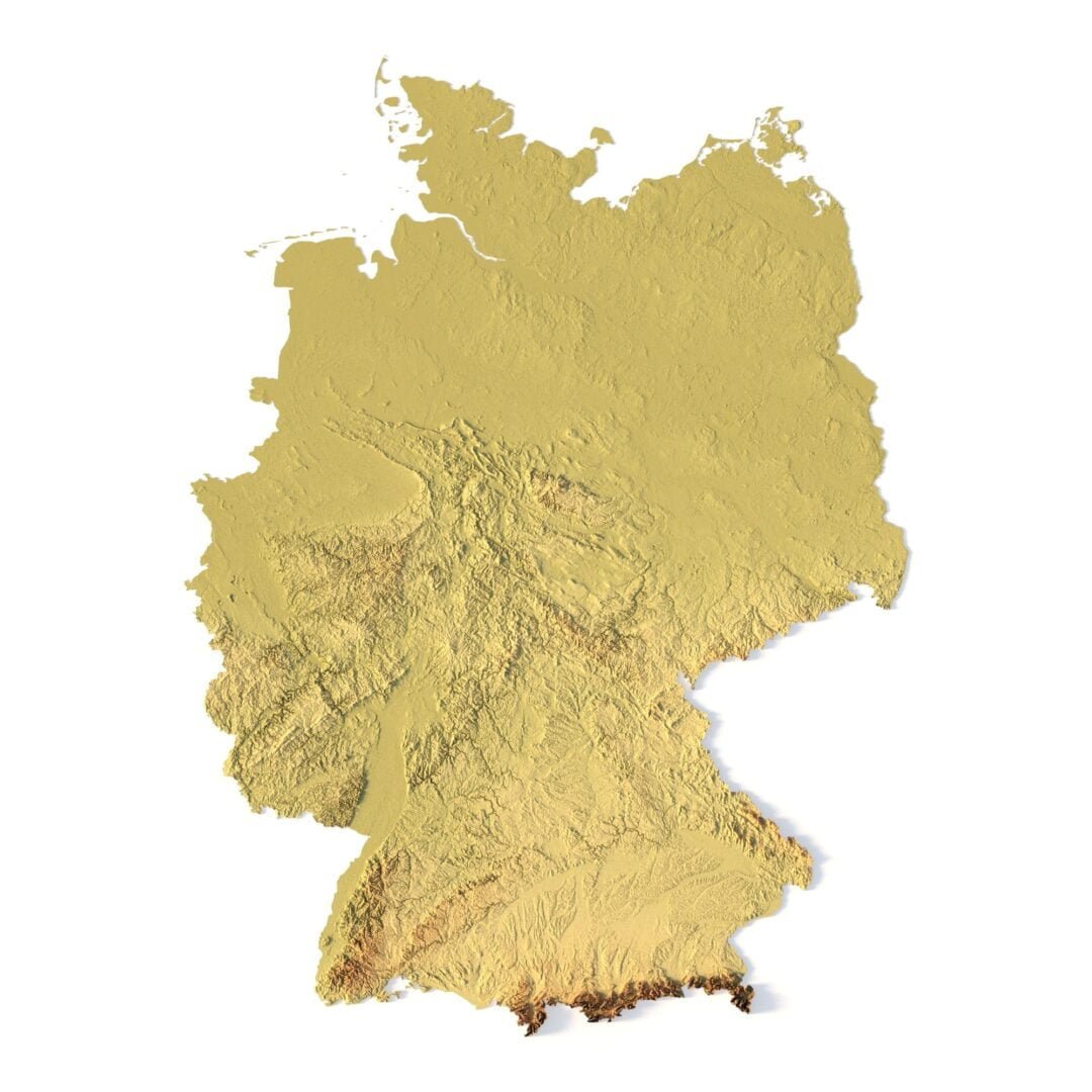 Germany D Model Terrain Custom D Models And D Maps