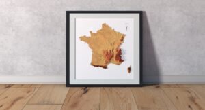 Relief map of France | 3D Models and 3D Maps