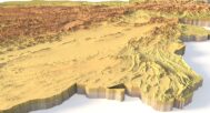 Big wall-mounted Afghanistan topographic map in wood or acrylic