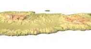 Crete Island 3D map of Greece