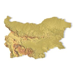 Brazil Topographic Map – STL Model for 3D Printing & CNC