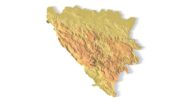 STL file of Bosnia & Herzegovina map for CNC and 3D printing