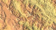 Digital elevation terrain of Bosnia & Herzegovina in STL format