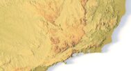 Digital elevation terrain of Brazil in STL format