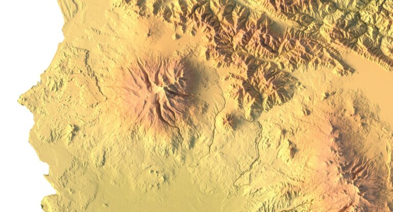 Armenia terrain model optimized for CNC milling