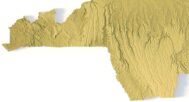 Detailed STL model of the Congo Basin rainforest