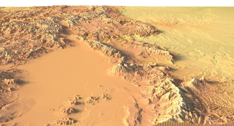 Colorado digital elevation model STL terrain map