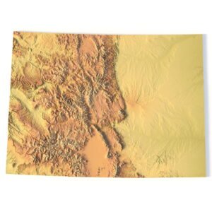 Colorado topographic map STL 3D terrain model