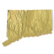 Connecticut topographic map STL 3D terrain model