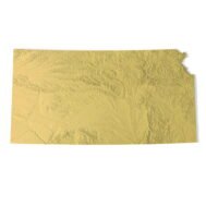 Kansas topographic map STL 3D terrain model