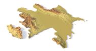 STL file of Azerbaijan’s topography for 3D printing