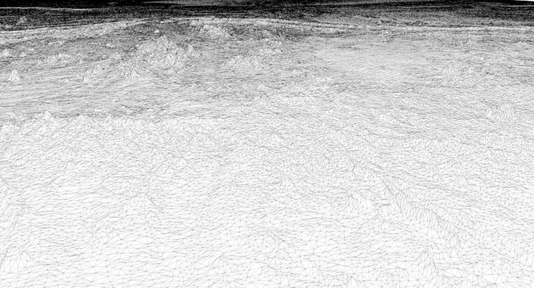 Surface model of Algeria with detailed elevation zones