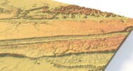 Alabama terrain model STL Mercator projection