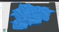 Andorra 3D map STL for CNC and laser engraving