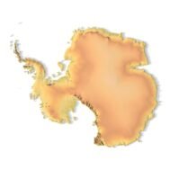 Antarctica 3D Print Model – High-Quality Topographic Relief Map for 3D Printing & CNC