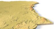 Detailed STL model of the Congo Basin rainforest