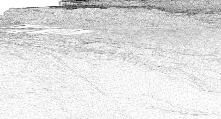 Wireframe visualization of the Dominican Republic STL model
