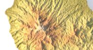 DEM-based 3D terrain of Dominica in STL format