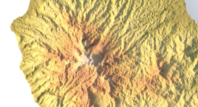 DEM-based 3D terrain of Dominica in STL format