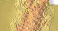 Digital elevation terrain of Ecuador in STL format