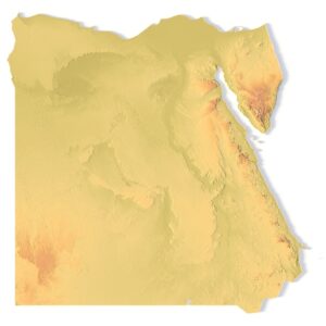 STL file of Egypt’s topography for CNC/3D printing