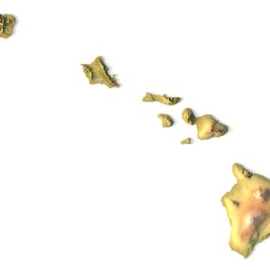 Hawaii Map STL File for CNC & 3D Printers
