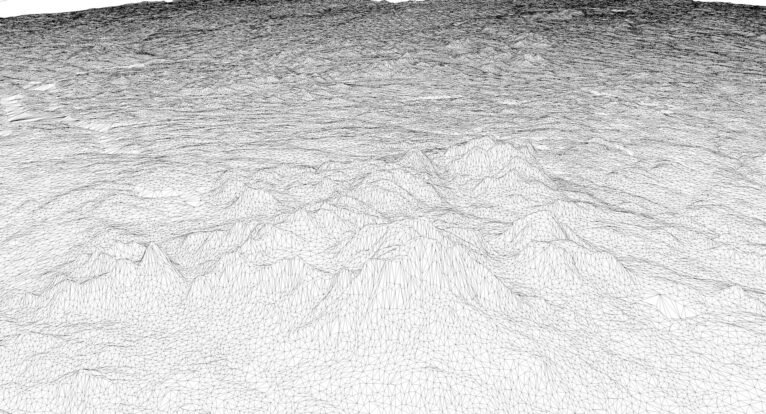 3D printed Maine topographic map STL