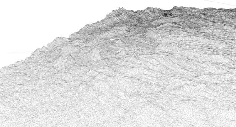3D printed Massachusetts topographic map STL