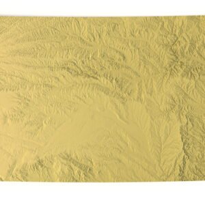 Kansas 3D terrain map STL for 3D printing