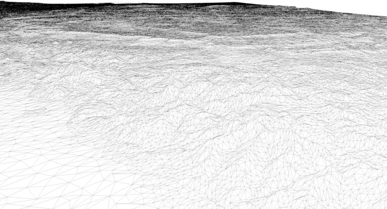 Wireframe preview of Egypt’s 3D terrain mesh