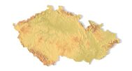 STL file of Czech Republic map for CNC and 3D printing