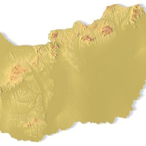 STL file of Hungary map for CNC and 3D printing