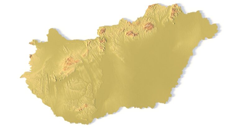 STL file of Hungary map for CNC and 3D printing