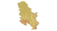 STL file of Serbia map for CNC and 3D printing