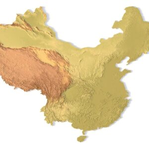 STL file of China map for CNC and 3D printing