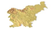 STL file of Slovenia map for CNC and 3D printing