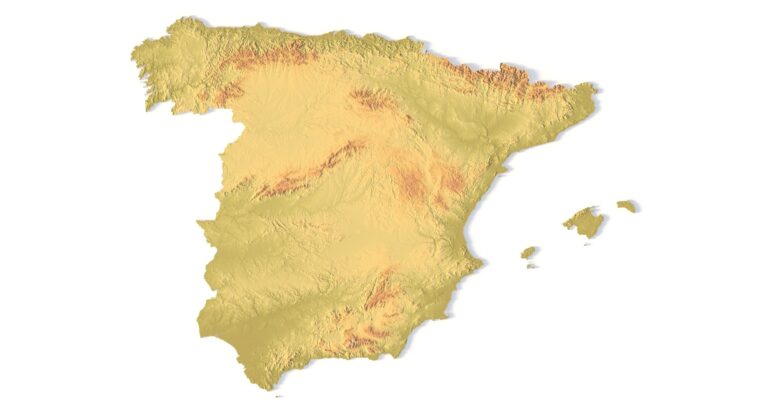STL file of Spain map for CNC and 3D printing