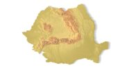 STL file of Romania map for CNC and 3D printing