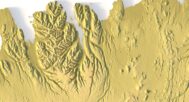 Digital elevation terrain of Iceland in STL format