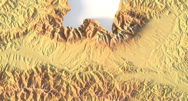 Digital elevation terrain of Slovakia in STL format