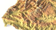 Digital elevation terrain of Slovenia in STL format