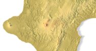 Close-up of NZ’s Southern Alps in STL model