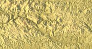 Close-up of Julian Alps terrain in STL model
