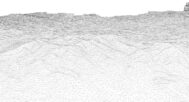 Wireframe view of the Hungary STL terrain model