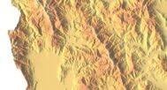 Digital elevation terrain of North Macedonia in STL format