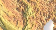 Digital elevation terrain of Montenegro in STL format