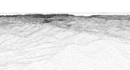 Wireframe view of the North Macedonia STL terrain model