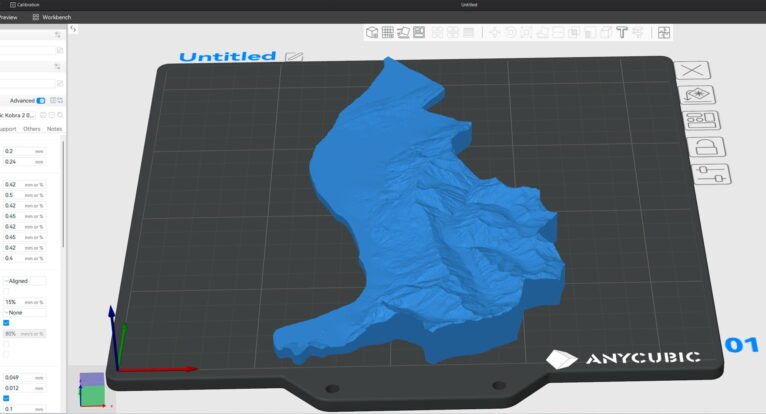 Liechtenstein 3D map STL for CNC and laser engraving