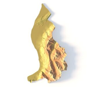 Liechtenstein Alpine terrain STL for 3D printing